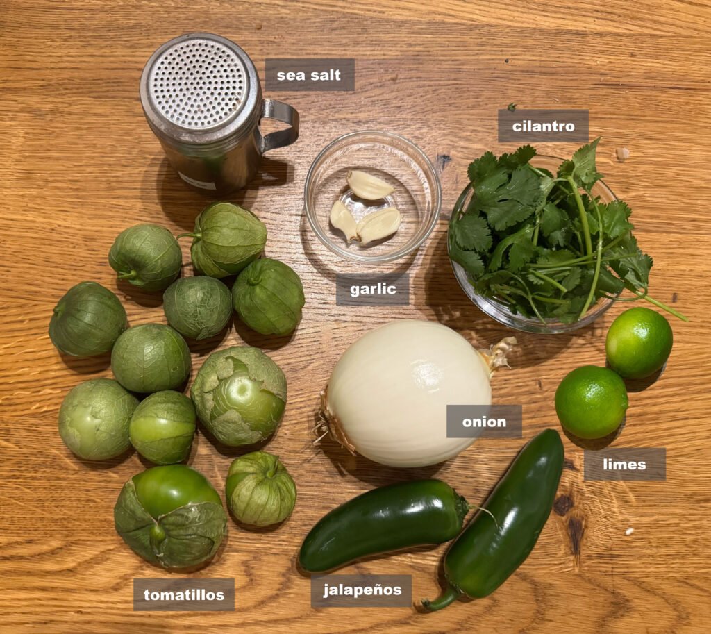 Full-Ingredients Salsa Verde