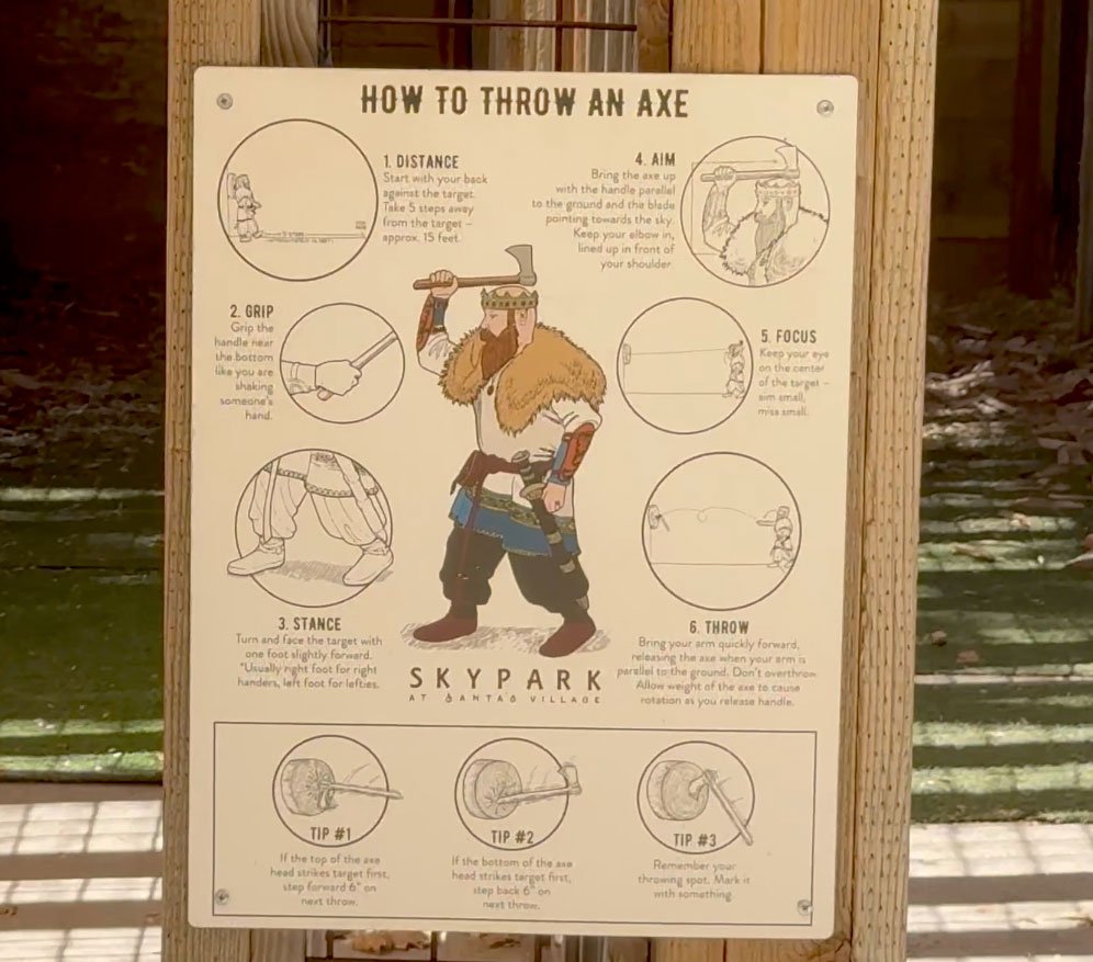 SkyPark-at-Santa's-Village-axe-throwing