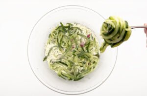 Spiralized-Creamy-Cucumber-Salad